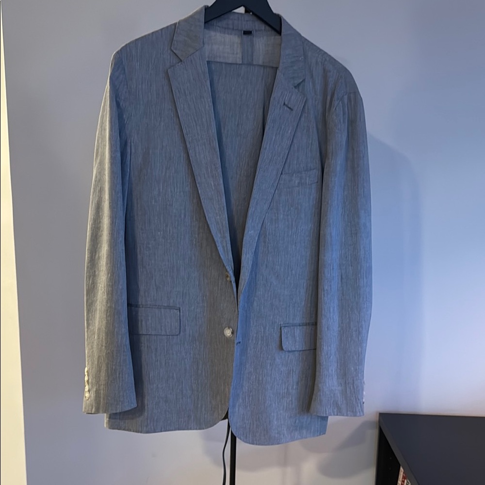 J Crew Ludlow Unstructured Grey Suit
